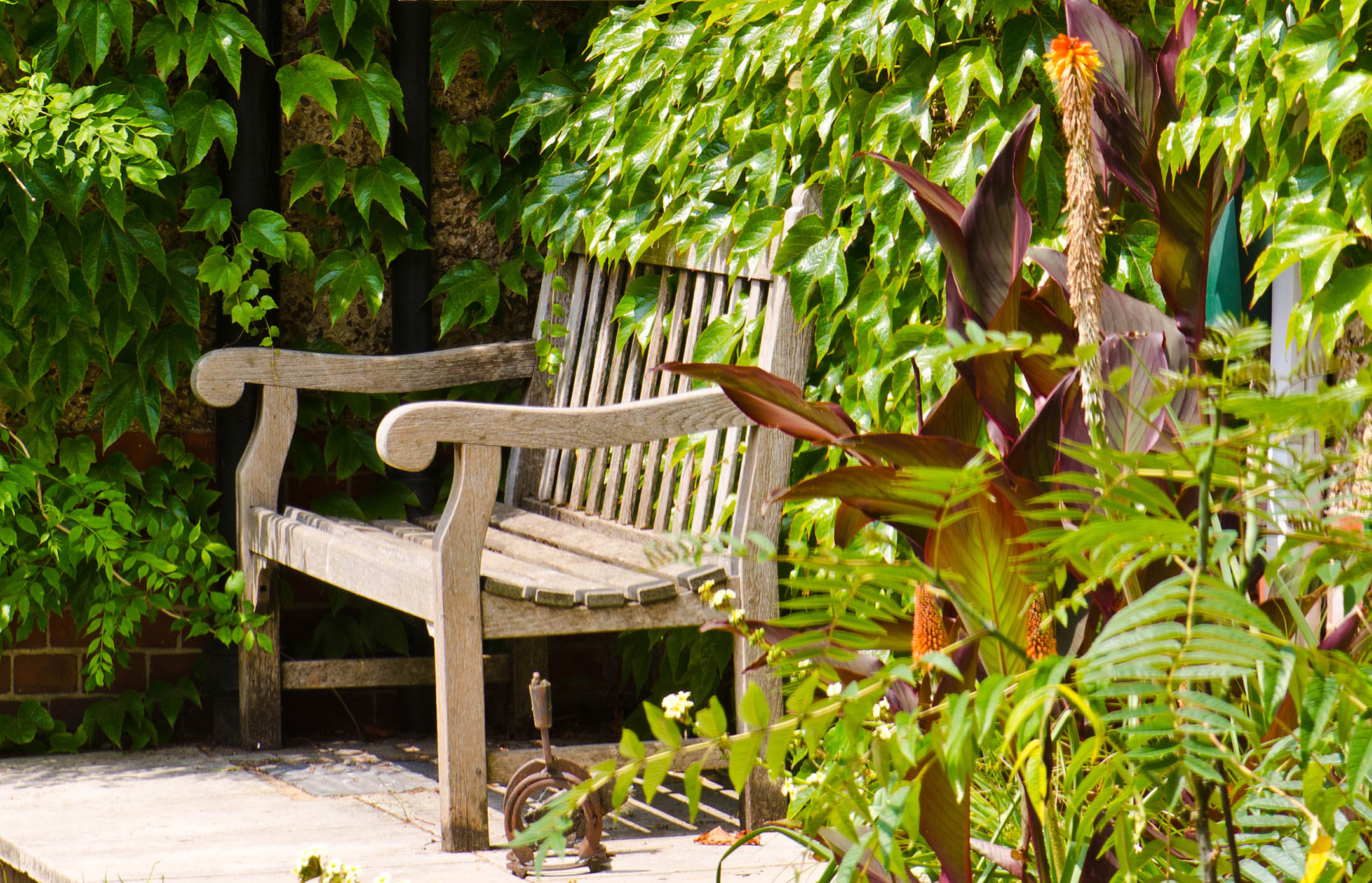 Attractive garden bench